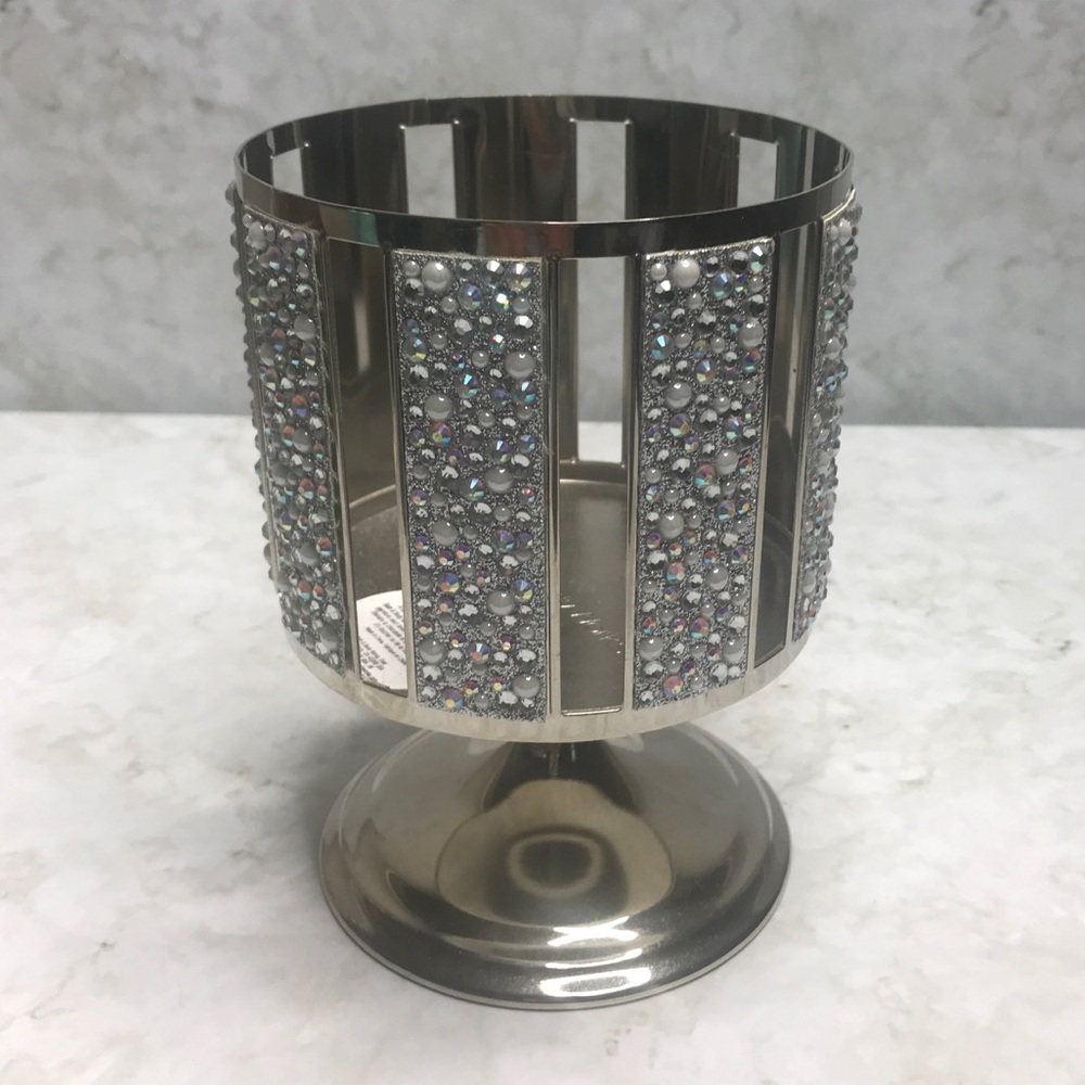 Bath & Body Works Rhinestone Pearl Candle Holder